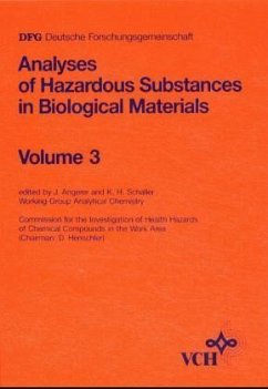 Analyses of Hazardous Substances in Biological Materials. Vol.3 - BUCH - Angerer, Jürgen and Schaller Karl-Heinz