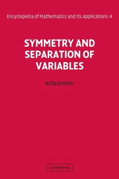 Symmetry and Separation of Variables - Miller, Willard Jr.; Miller, G. Tyler