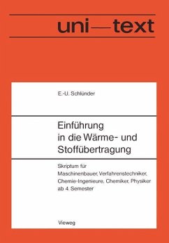 Einführung in die Wärme- und Stoffübertragung - Schlünder, Ernst-Ulrich