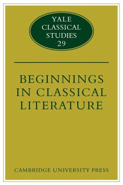 Beginnings in Classical Literature