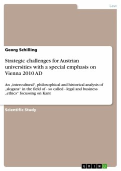 Strategic challenges for Austrian universities with a special emphasis on Vienna 2010 AD - Schilling, Georg