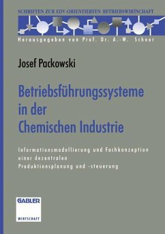 Betriebsführungssysteme in der Chemischen Industrie - Packowski, Josef