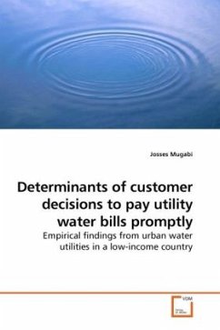 Cover Determinants of customer decisions to pay utility water bills promptly