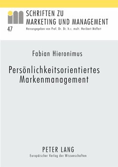 Cover Persönlichkeitsorientiertes Markenmanagement