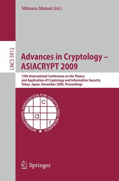 Advances in Cryptology - ASIACRYPT 2009 - Matsui, Mitsuri (Bandherausgegeber)