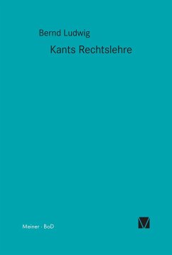 Kants Rechtslehre - Ludwig, Bernd