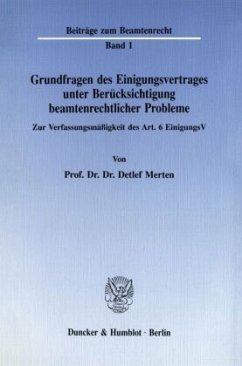 Cover Grundfragen des Einigungsvertrages unter Berücksichtigung beamtenrechtlicher Probleme.