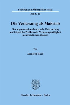 Cover Die Verfassung als Maßstab.