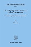 Die heutige japanische Diskussion über das Straftatsystem.