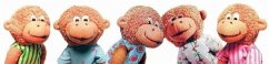 Five Little Monkeys Finger Puppet Playset - Christelow, Eileen