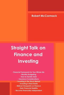 Straight Talk on Finance and Investing - McCormack, Robert