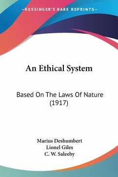 An Ethical System - Deshumbert, Marius