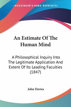An Estimate Of The Human Mind - Davies, John