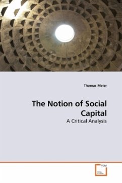 The Notion of Social Capital - Meier, Thomas