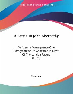 A Letter To John Abernethy - Humanus