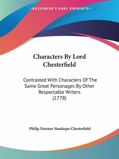 Characters By Lord Chesterfield