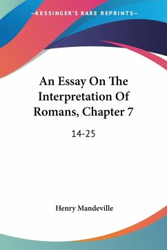 An Essay On The Interpretation Of Romans, Chapter 7