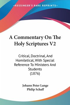 A Commentary On The Holy Scriptures V2 - Lange, Johann Peter