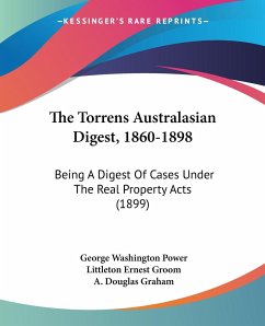 The Torrens Australasian Digest, 1860-1898