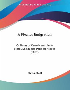A Plea for Emigration - Shadd, Mary A.