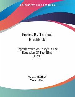 Poems By Thomas Blacklock - Blacklock, Thomas; Hauy, Valentin