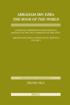 Abraham Ibn Ezra the Book of the World - Sela, Shlomo