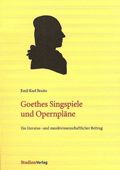Cover Goethes Singspiele und Opernpläne