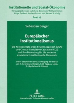 Europäischer Institutionalismus - Berger, Sebastian