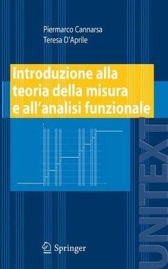 Introduzione alla teoria della misura e all¿analisi funzionale - Cannarsa, Piermarco;D'Aprile, Teresa