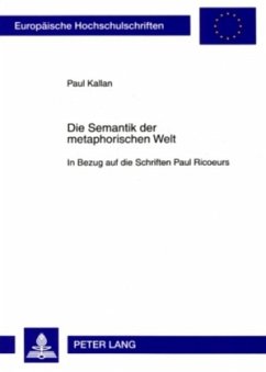 Cover Die Semantik der metaphorischen Welt