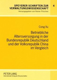 Cover Betriebliche Altersversorgung in der Bundesrepublik Deutschland und der Volksrepublik China im Vergleich