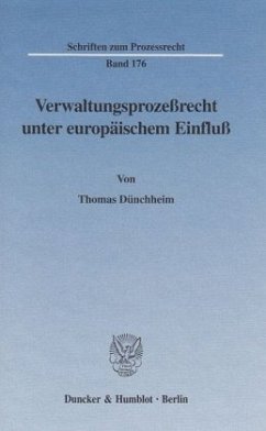 Cover Verwaltungsprozeßrecht unter europäischem Einfluß.