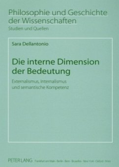 Die interne Dimension der Bedeutung - Dellantonio, Sara