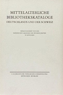 Mittelalterliche Bibliothekskataloge Bd. 3 Tl. 1: Bistum Augsburg - Bischoff, Bernhad / Ruf, Paul (Bearb.)