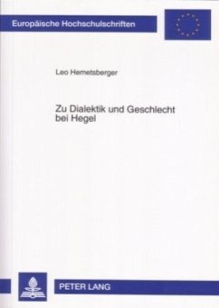 Zu Dialektik und Geschlecht bei Hegel - Hemetsberger, Leo