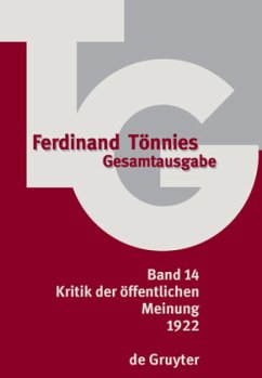 1922 - Tönnies, Ferdinand