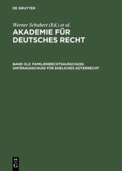 Familienrechtsausschuß. Unterausschuß für eheliches Güterrecht