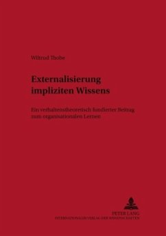 Externalisierung impliziten Wissens - Thobe, Wiltrud