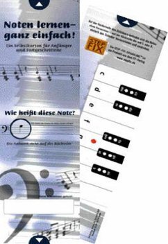 Noten lernen ganz einfach Schablone Bassschlüssel