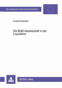 Cover Die BGB-Gesellschaft in der Liquidation