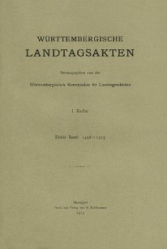 Württembergische Landtagsakten 1498-1515