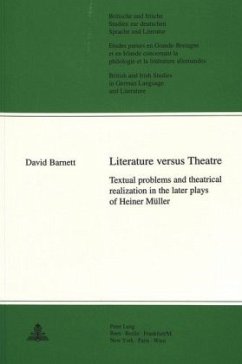 Literature versus Theatre - Barnett, David