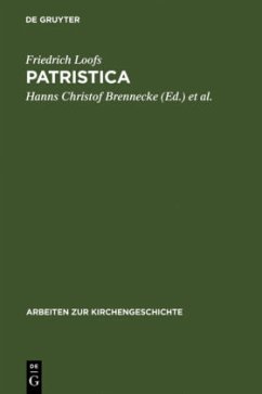 Patristica - Loofs, Friedrich