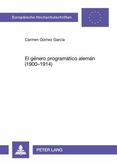 Cover El género programático alemán (1900-1914)