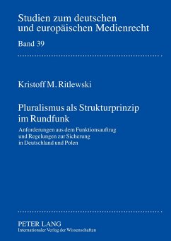 Pluralismus als Strukturprinzip im Rundfunk - Ritlewski, Kristoff