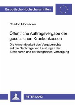 Cover Öffentliche Auftragsvergabe der gesetzlichen Krankenkassen
