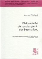 Elektronische Verhandlungen in der Beschaffung - Schwab, Andreas P