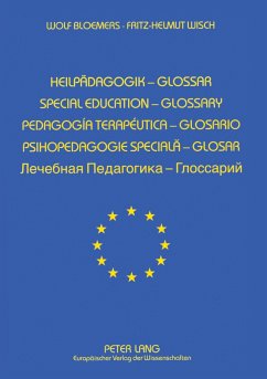 Europäisches Glossar zur Heilpädagogik - Bloemers, Wolf;Wisch, Fritz-Helmut