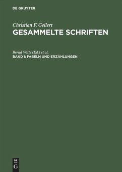 Fabeln und Erzählungen - Gellert, Christian Fürchtegott