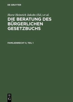 Familienrecht II - Schubert, Werner;Jakobs, Horst H.